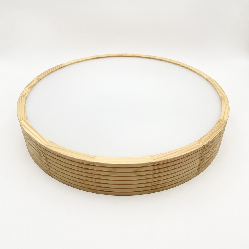 Lampadario a sospensione su cavo NATURAL MODERN 3xE27/15W/230V Ø 47,5 cm in pino
