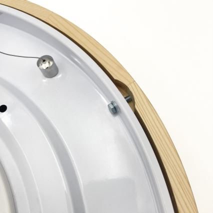 Lampadario a sospensione su cavo NATURAL MODERN 3xE27/15W/230V Ø 47,5 cm in pino