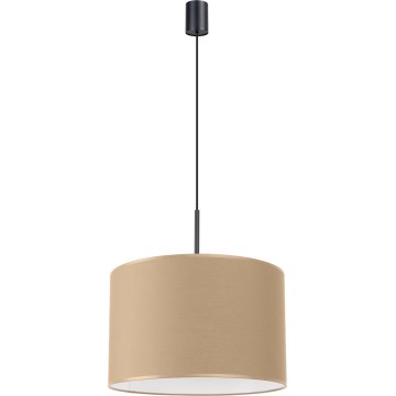 Lampadario a sospensione su cavo NEVIA 1xE27/15W/230V Ø 40 cm taupe