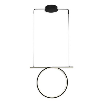 Lampadario a sospensione su cavo ODETTA LED/30W/230V 4000K nero