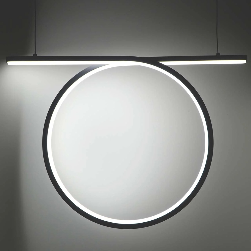 Lampadario a sospensione su cavo ODETTA LED/30W/230V 4000K nero