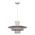 Lampadario a sospensione su cavo PLATO 1xE27/15W/230V, colore crema