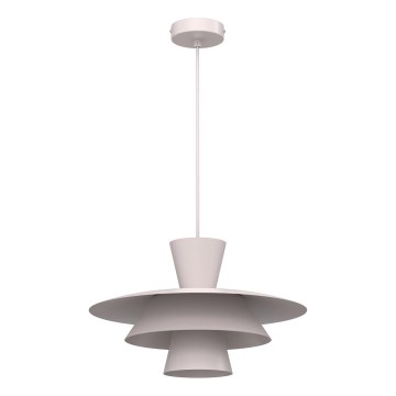 Lampadario a sospensione su cavo PLATO 1xE27/15W/230V, colore crema