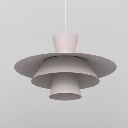 Lampadario a sospensione su cavo PLATO 1xE27/15W/230V, colore crema