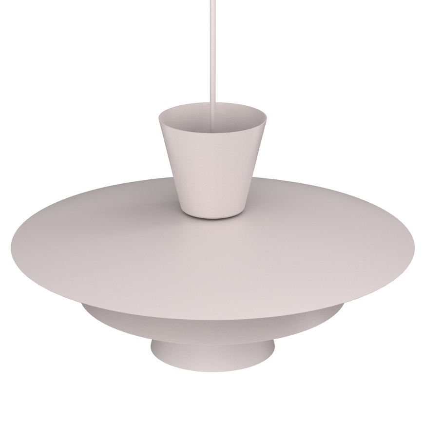 Lampadario a sospensione su cavo PLATO 1xE27/15W/230V, colore crema