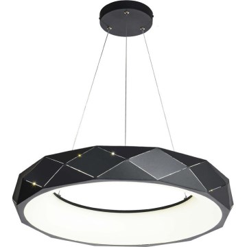 Lampadario a sospensione su cavo REUS LED/36W/230V 4000K Ø 61 cm nero