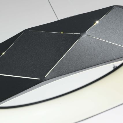 Lampadario a sospensione su cavo REUS LED/36W/230V 4000K Ø 61 cm nero