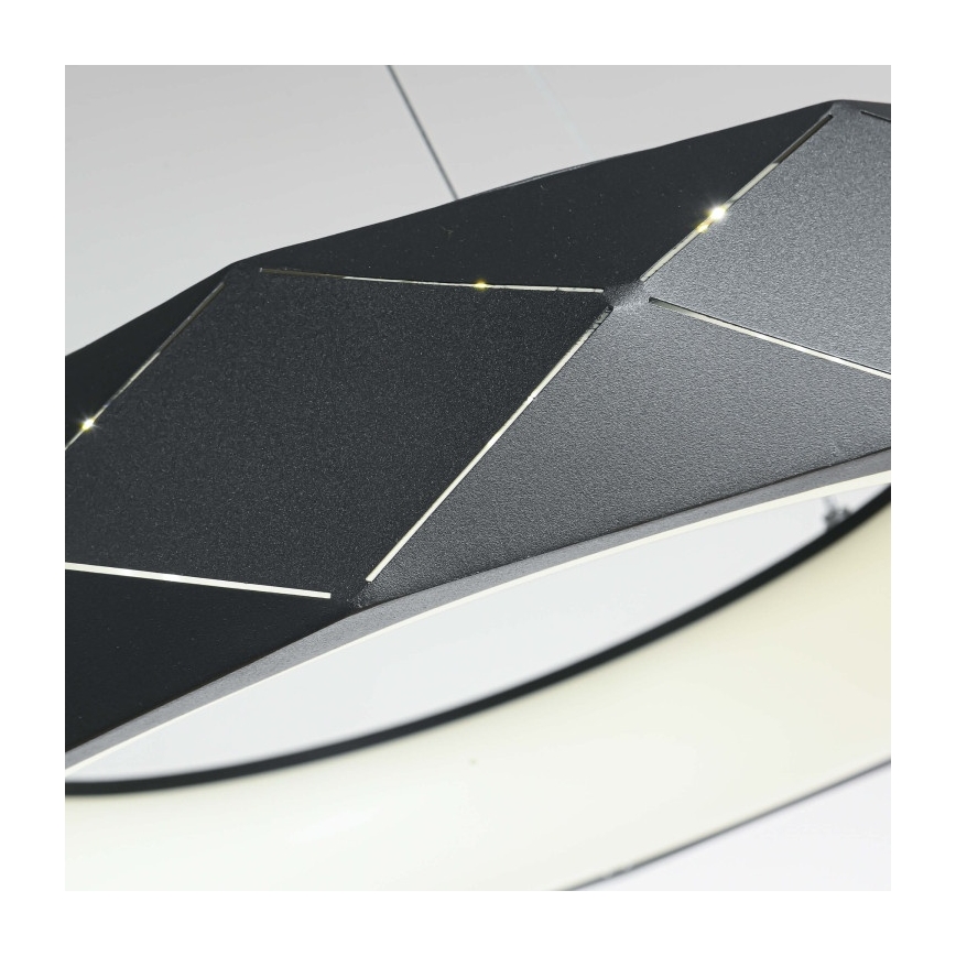 Lampadario a sospensione su cavo REUS LED/36W/230V 4000K Ø 61 cm nero