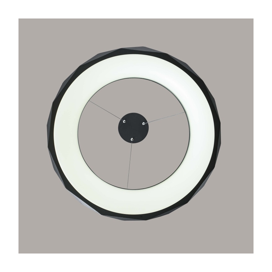 Lampadario a sospensione su cavo REUS LED/36W/230V 4000K Ø 61 cm nero