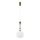 Lampadario a sospensione su cavo ROYAL 1xE27/15W/230V oro/bianco