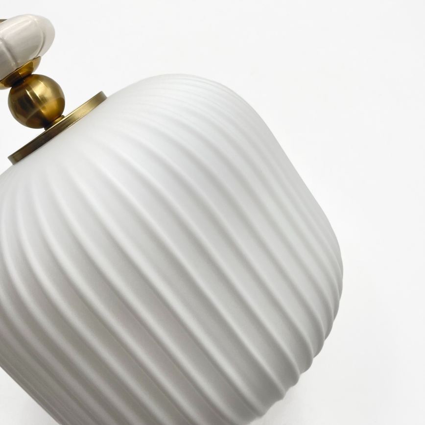 Lampadario a sospensione su cavo ROYAL 1xE27/15W/230V oro/bianco