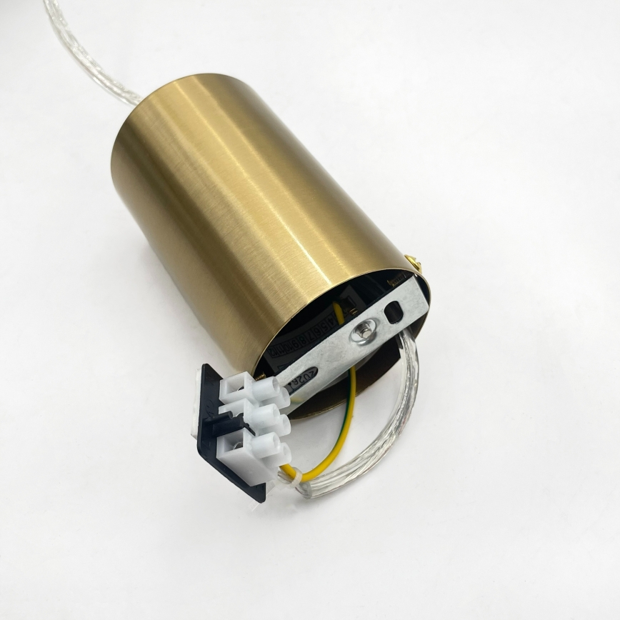 Lampadario a sospensione su cavo ROYAL 1xE27/15W/230V oro/bianco