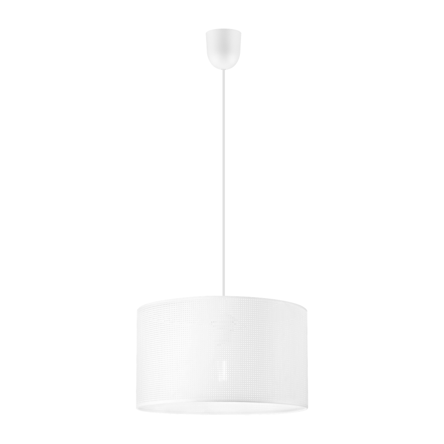 Lampadario a sospensione su cavo SIRJA PLISADO 1xE27/15W/230V Ø 35 cm bianco