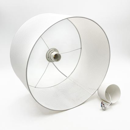Lampadario a sospensione su cavo SIRJA PLISADO 1xE27/15W/230V Ø 35 cm bianco