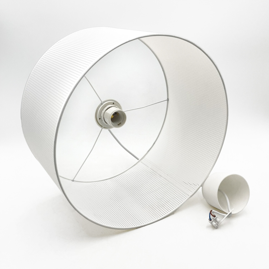 Lampadario a sospensione su cavo SIRJA PLISADO 1xE27/15W/230V Ø 35 cm bianco