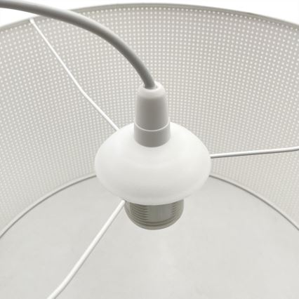 Lampadario a sospensione su cavo SIRJA PLISADO 1xE27/15W/230V Ø 35 cm bianco