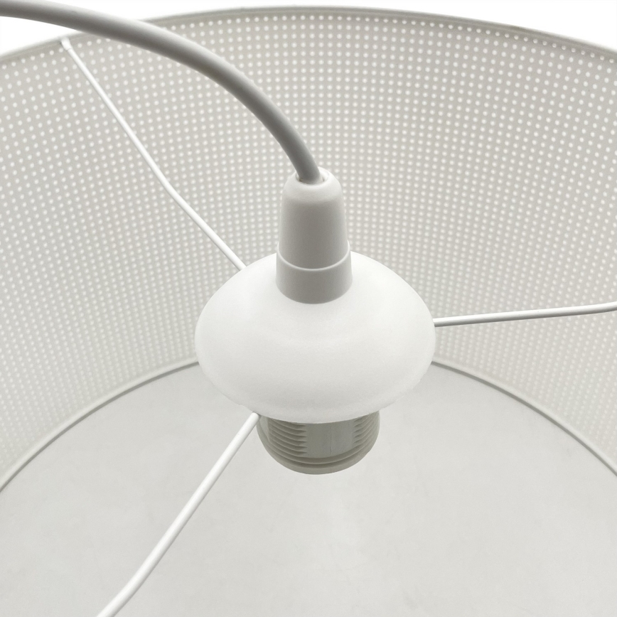 Lampadario a sospensione su cavo SIRJA PLISADO 1xE27/15W/230V Ø 35 cm bianco
