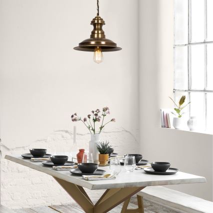 Lampadario a sospensione su cavo SIVANI 1xE27/40W/230V bronzo