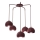 Lampadario a sospensione su cavo SOOL 5xE27/15W/230V bordeaux