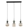 Lampadario a sospensione su cavo SOPHIA 3xE14/10W/230V nero/verde/beige fumé