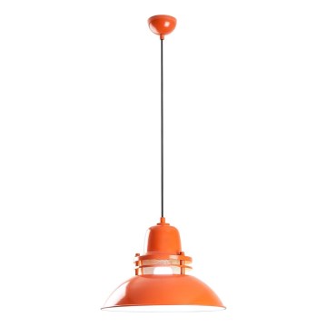 Lampadario a sospensione su cavo TIBET 1xE27/40W/230V arancione