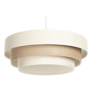 Lampadario a sospensione su cavo TRINITI 1xE27/60W/230V Ø 40 cm crema/beige