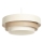Lampadario a sospensione su cavo TRINITI 1xE27/60W/230V Ø 40 cm crema/beige