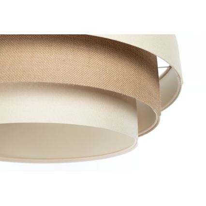 Lampadario a sospensione su cavo TRINITI 1xE27/60W/230V Ø 40 cm crema/beige