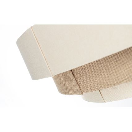 Lampadario a sospensione su cavo TRINITI 1xE27/60W/230V Ø 40 cm crema/beige