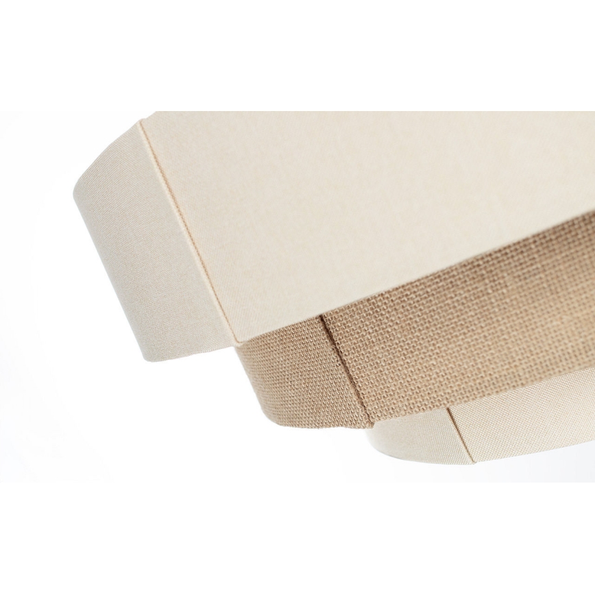 Lampadario a sospensione su cavo TRINITI 1xE27/60W/230V Ø 40 cm crema/beige