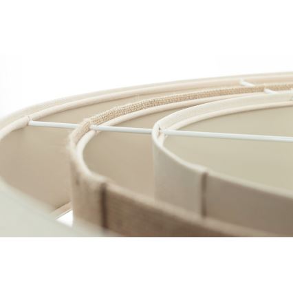 Lampadario a sospensione su cavo TRINITI 1xE27/60W/230V Ø 40 cm crema/beige