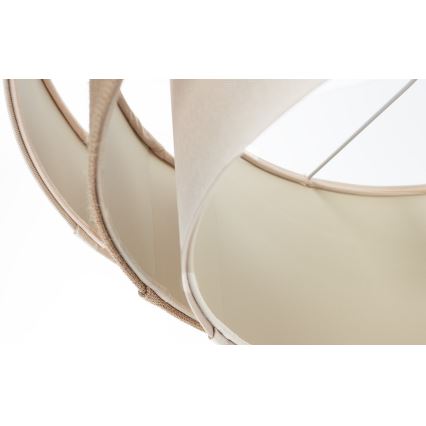 Lampadario a sospensione su cavo TRINITI 1xE27/60W/230V Ø 40 cm crema/beige