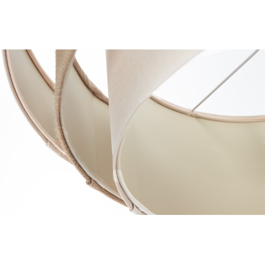 Lampadario a sospensione su cavo TRINITI 1xE27/60W/230V Ø 40 cm crema/beige