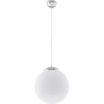 Lampadario a sospensione su cavo UGO 1xE27/15W/230V, diametro 40 cm, bianco