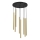 Lampadario a sospensione su cavo YORU 8xG9/8W/230V in ottone