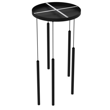 Lampadario a sospensione su cavo YORU 8xG9/8W/230V, nero