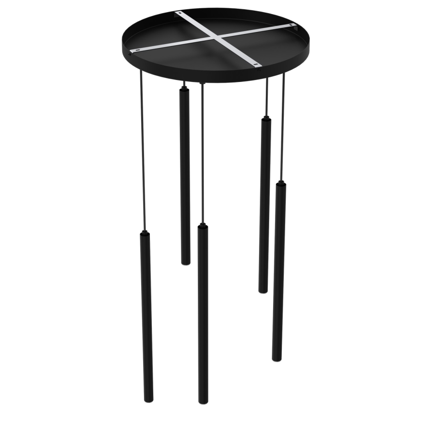 Lampadario a sospensione su cavo YORU 8xG9/8W/230V, nero