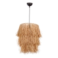 Lampadario a sospensione TASSEL 1xE27/40W/230V in rafia