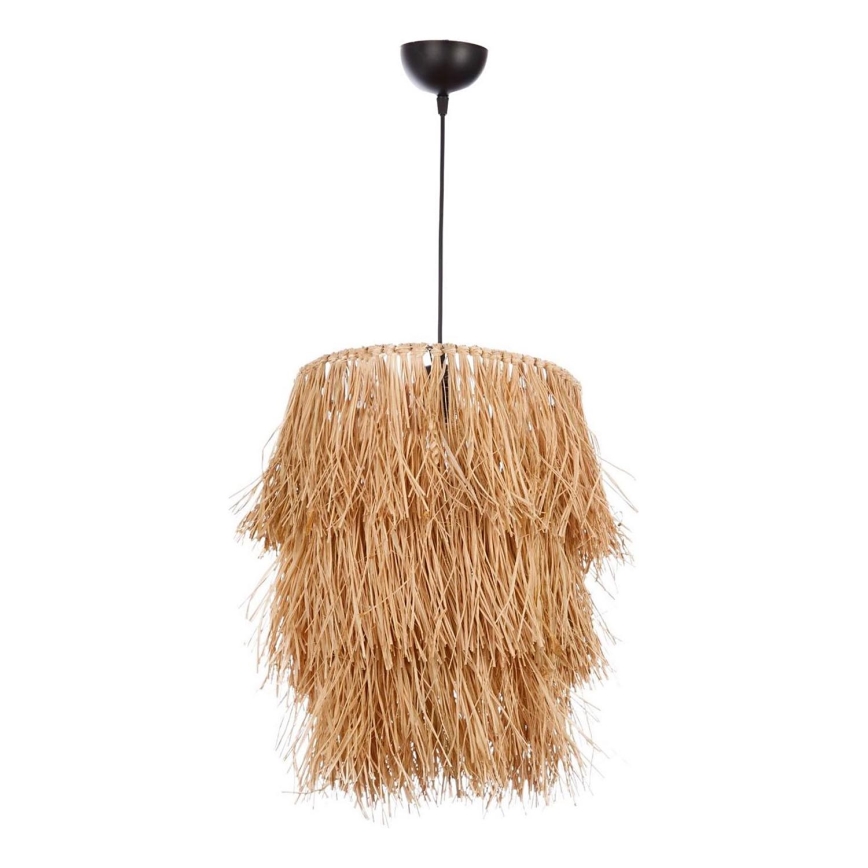 Lampadario a sospensione TASSEL 1xE27/40W/230V in rafia