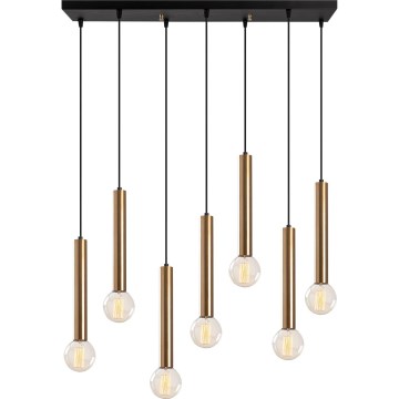 Lampadario a sospensione TEMPO 7xE27/40W/230V, finitura oro