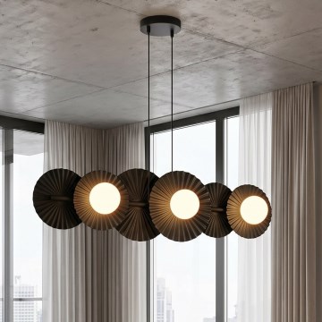 Lampadario a sospensione UMBRA 6xG9/8W/230V nero