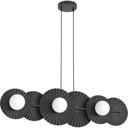 Lampadario a sospensione UMBRA 6xG9/8W/230V nero