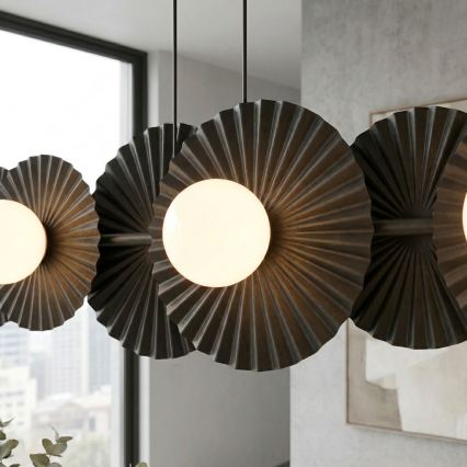 Lampadario a sospensione UMBRA 6xG9/8W/230V nero
