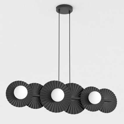 Lampadario a sospensione UMBRA 6xG9/8W/230V nero