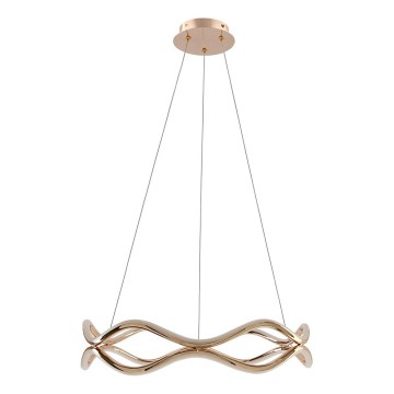 Lampadario a sospensione VAVE LED/28W/230V oro rosa