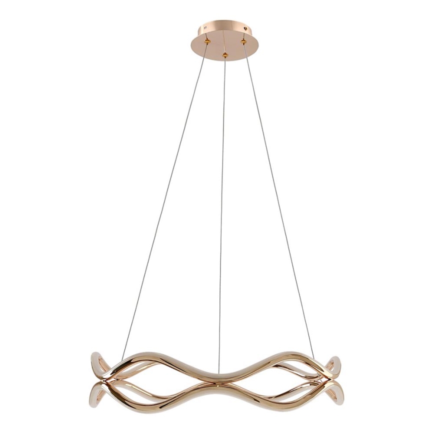 Lampadario a sospensione VAVE LED/28W/230V oro rosa