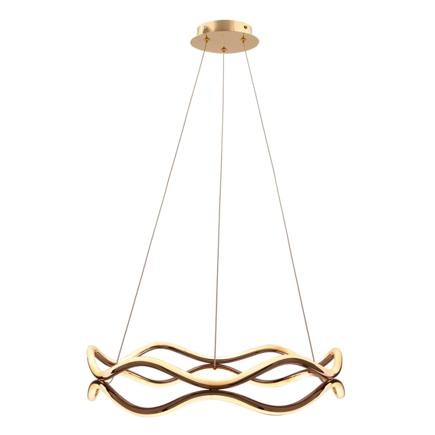 Lampadario a sospensione VAVE LED/28W/230V oro rosa