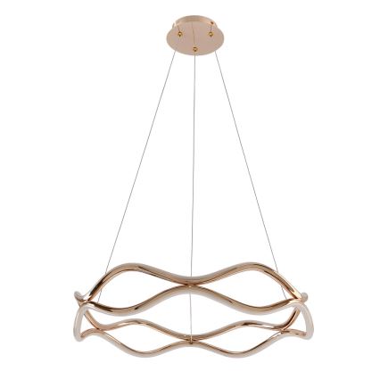 Lampadario a sospensione VAVE LED/28W/230V oro rosa