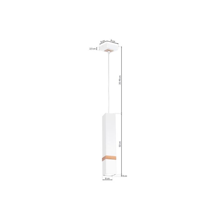 Lampadario a sospensione VIDAR 1xGU10/25W/230V