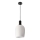 Lampadario a sospensione WOLKEN 1xE27/40W/230V bianco/nero